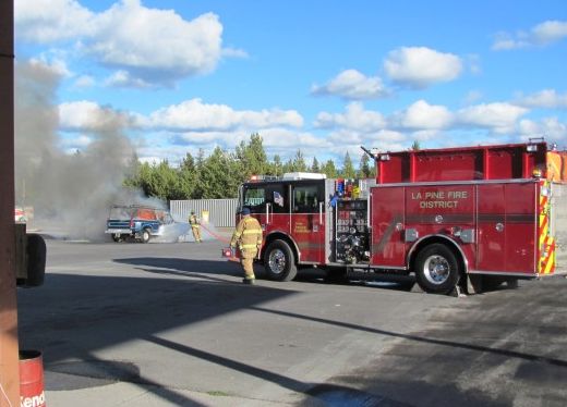 Fire Poses Danger For La Pine Truck Stop